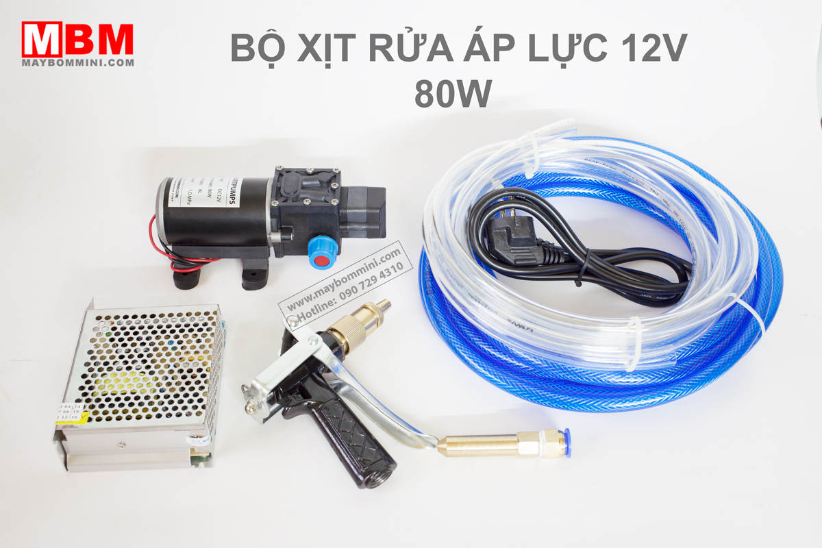 bo xit rua ap luc mini 12v 80w