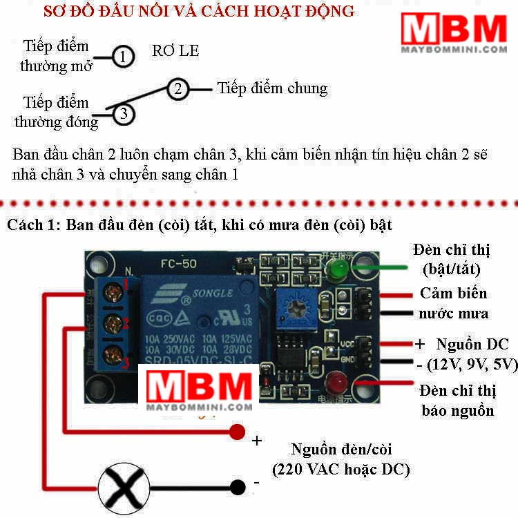 Cach Lap Dat Cam Bien Mua 6v