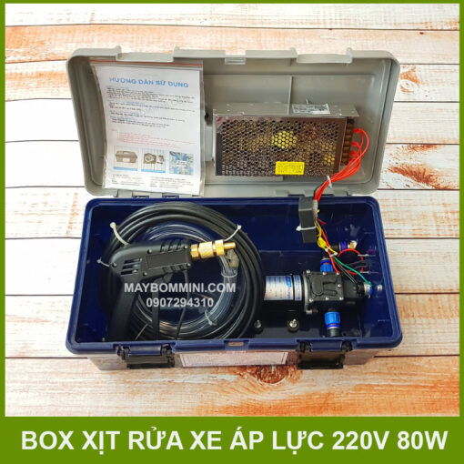 Ban May Rua Xe Ap Luc Mini Tien Loi 220v 80w