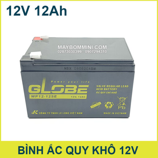 Binh Ac Quy Kho 12V 12Ah Globe