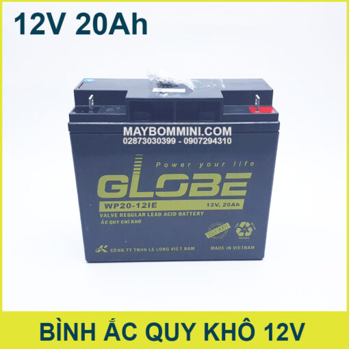 Binh Ac Quy Kho 12V 20Ah Globe