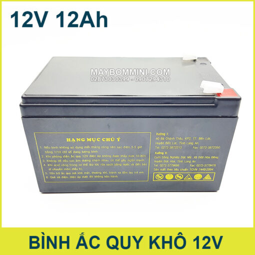 Ac Kho 12v 12ah Gia Re Chinh Hang