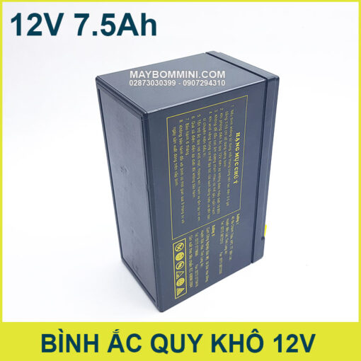 Ban Binh Ac Quy 12v Gia Re 7500mah Globe