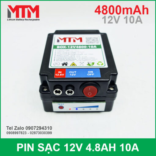 Box Pin 12v 4800mah 10A Chat Luong