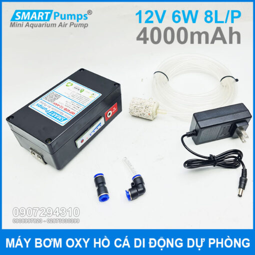 May Bom Sut Khi Oxy Mini Di Dong Du Phong 4000mah