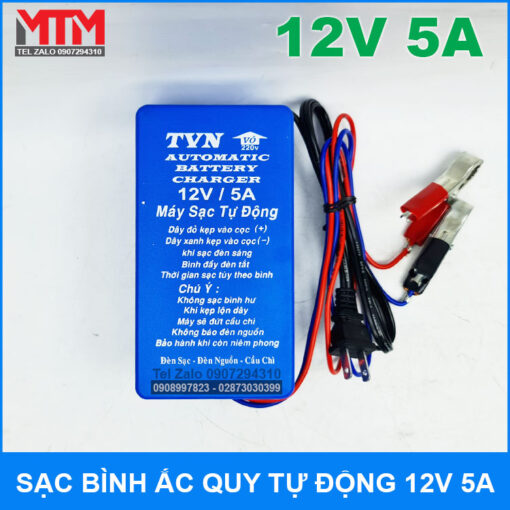 Sac Binh Ac Quy Tu Dong 12V 5A TVN Chinh Hang