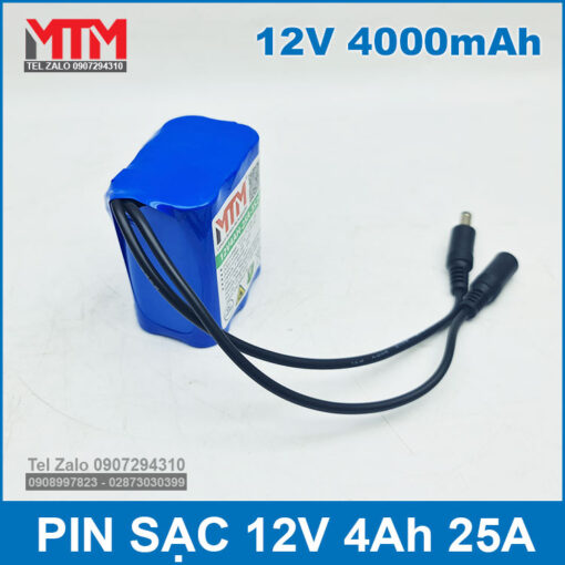 Pin 12v 4000mah 25A Gia Re