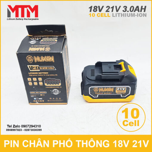 Ban Pin Chan Pho Thong 21V Hukan 10 Cell 3ah 5c