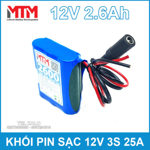 Gia Ban Khoi Pin 12V 3S 2600mah 25A