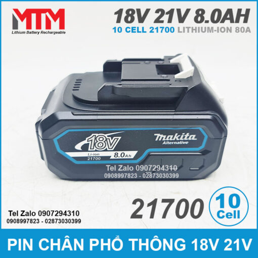 Gia Pin Chan Pho Thong 8ah 10 Cell 21700