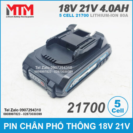 Pin Dong Moi Makita Chan Pho Thong 18V 4ah 21700