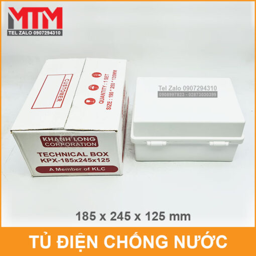 Tu Dien Hop Ky Thuat Chong Nuoc 185 245 125 Mm