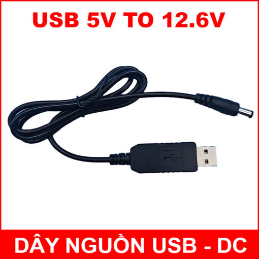 Day Chuyen Nguon USB Sang DC 12.6V