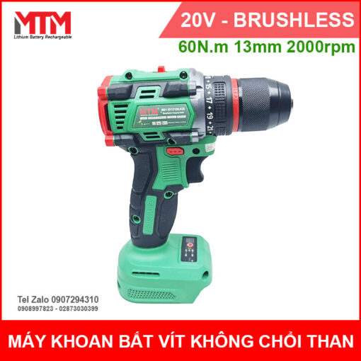 May Khoan Bat Vit Khong Choi Than 21V Chan Pin Pho Thong MTM