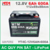 Binh Ac Quy Pin Sat 12V 6Ah 600A YT4C 12V6AH 600A