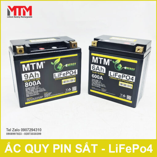 Binh Ac Quy Pin Xe May 12V M07 6Ah 9Ah Cao Cap